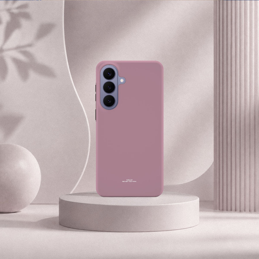 Samsung Galaxy S26 Plus-deksel Never too PINK med en ren, dempet rosatone i lyst interiør