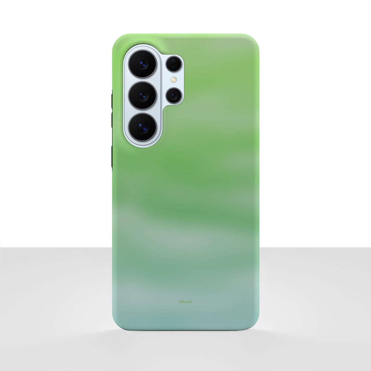 Samsung Galaxy S26 Ultra deksel Myntdis med mintgrønn gradient på hvit bakgrunn.