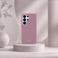 Samsung Galaxy S26 Ultra-deksel Never too PINK med en ren, dempet rosatone i lyst interiør