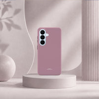 Samsung Galaxy S26-deksel Never too PINK med en ren, dempet rosatone i lyst interiør