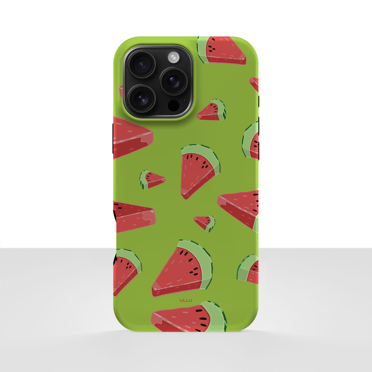 iPhone 16 Pro Max deksel Vannmelon med vannmelonskiver på grønn bakgrunn