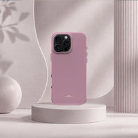 iPhone 16 Pro Max-deksel Never too PINK med en ren, dempet rosatone i lyst interiør