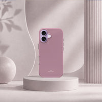 iPhone 17-deksel Never too PINK med en ren, dempet rosatone i lyst interiør